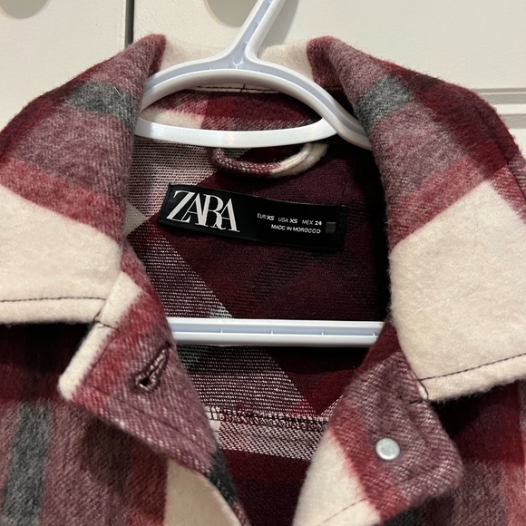Zara Plaid Shacket Overshirt in xs - Picture 2 of 2